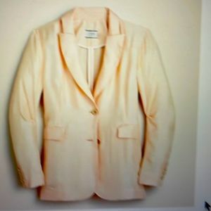 Deconstructed blazer in silk twill